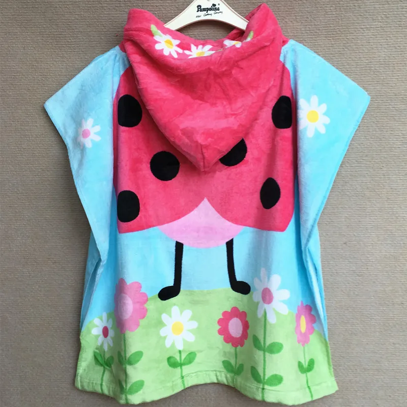 

Boys Girls Children Hooded Towel 100% Cotton 60x120cm Print Hoodie Bath Beach Towel Hoody Towel Cloak Poncho for Kids Shower Cap