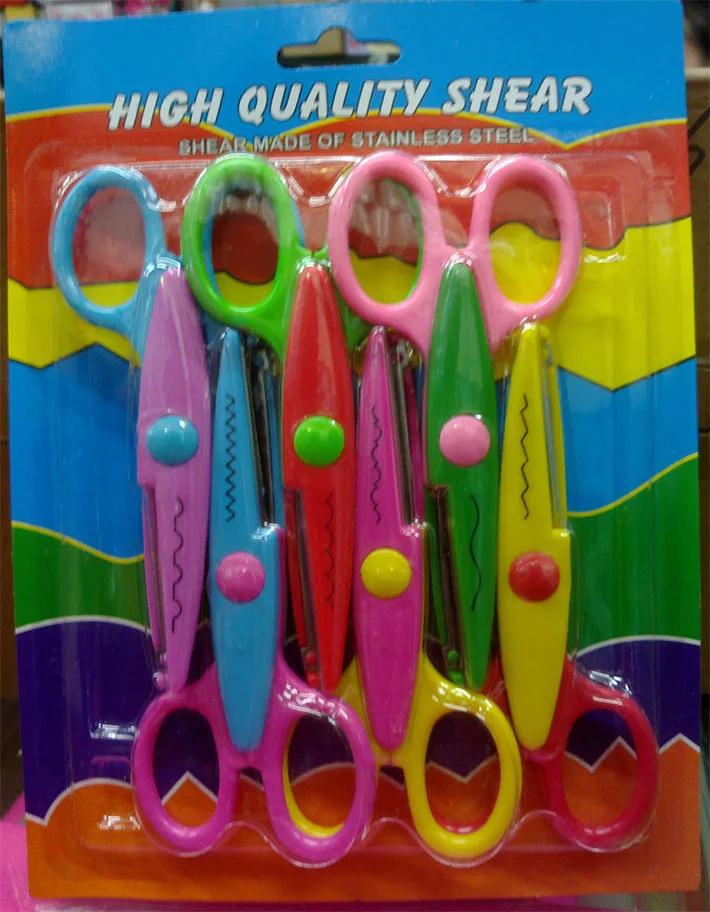 

Ножницы с кружевными краями для скрапбукинга, детские ножницы «сделай сам», 6 безопасных ножниц, 6 шт./компл.