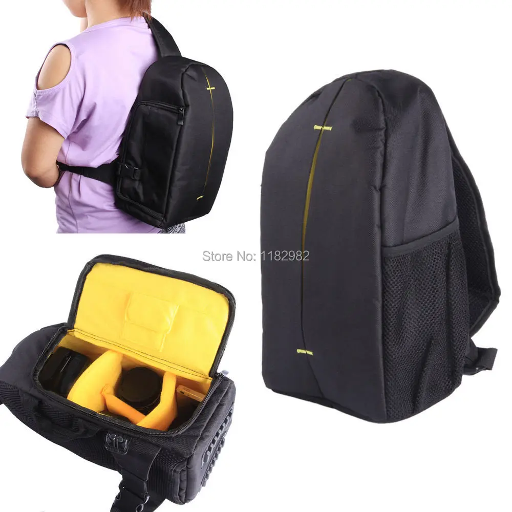 

Waterproof DSLR Digital Camera Backpack Case Sling Shoulder Carry Bag for Canon Nikon Sony D90 D7000 D5100 D800 D7100
