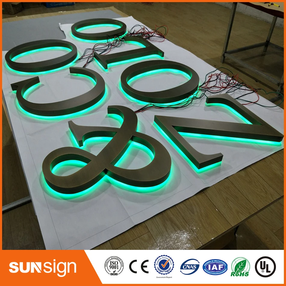 Factoy Outlet наружная тонкая работа из нержавеющей стали буквы знак|stainless steel letters