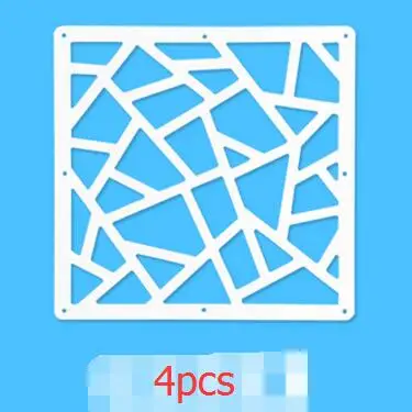 4pcs 29x29cm Перегородка для комнаты Biombo, перегородка для комнаты, настенный складной экран, занавеска, подвесной экран, перегородка, 4 шт./лот, 29 см X 29 см - Цвет: 4pcs 29x29cm