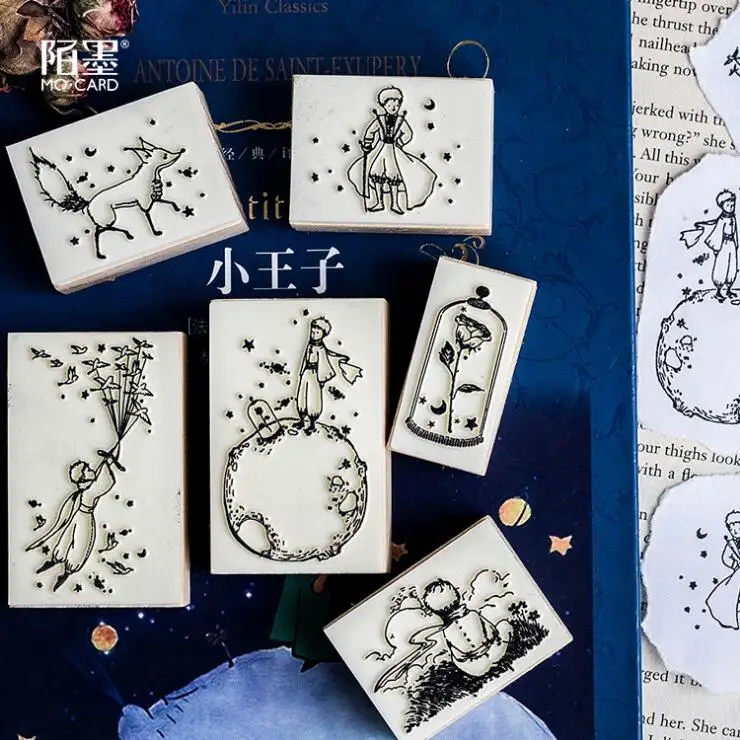 1 шт. мультяшный деревянный штамп серия Little Prince рукоделие для скрапбукинга