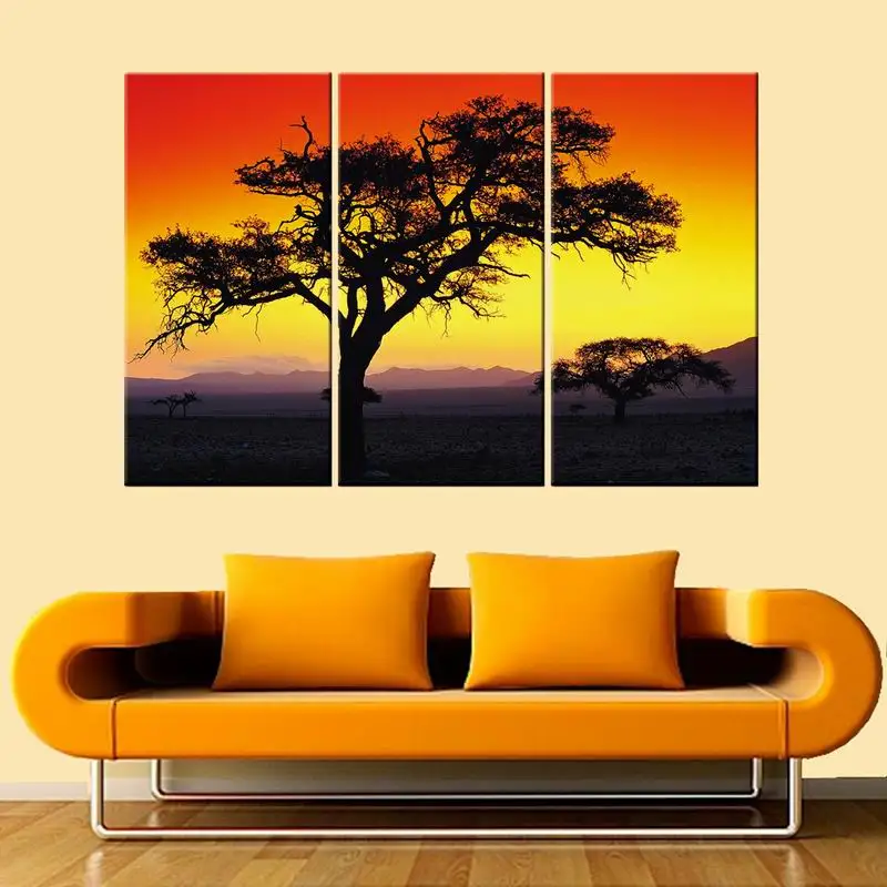 

Tree Wall Art Modern Giclee Canvas Prints Artwork Contemporary Scenery Sunset Pictures to Photo Paintings On Canvas Unframed