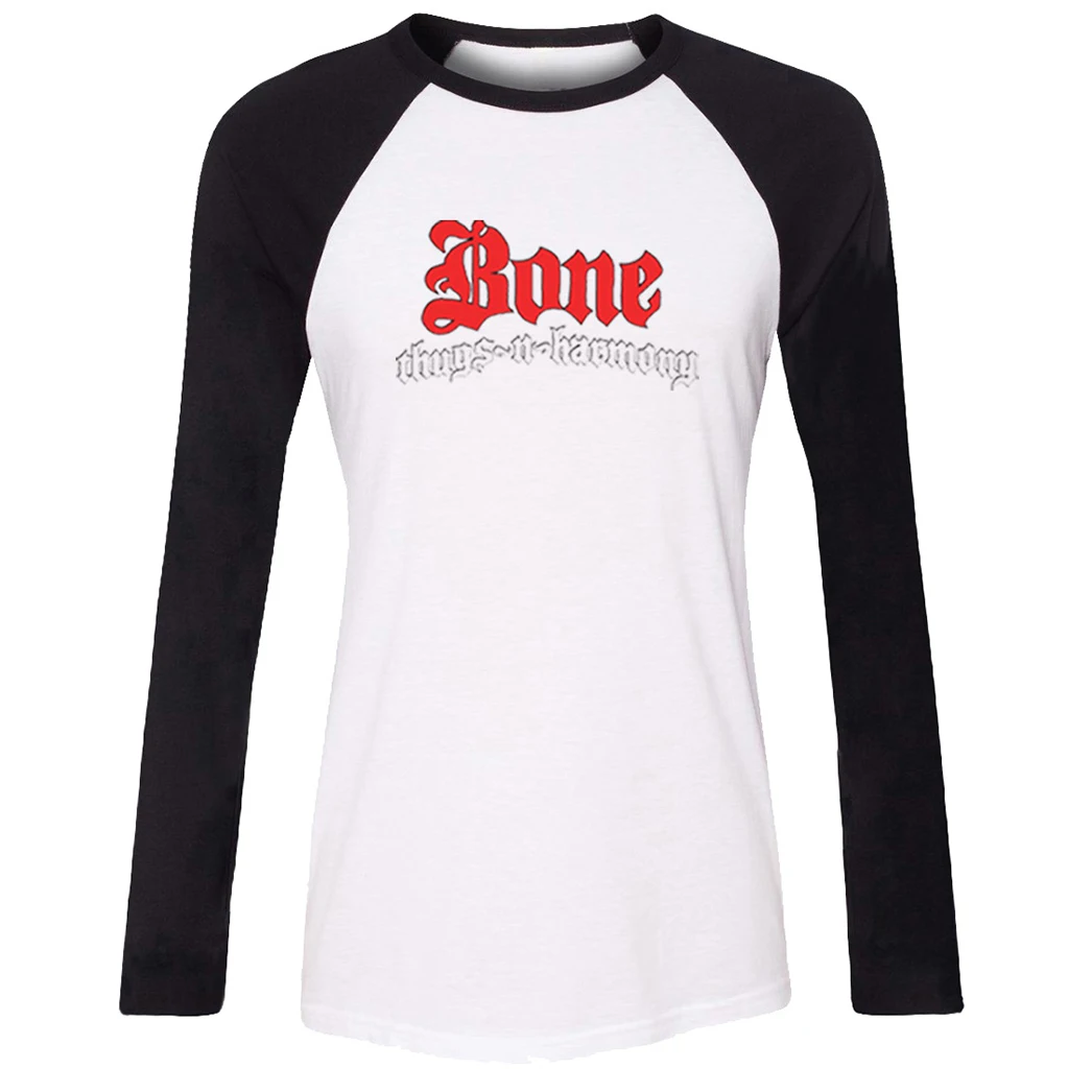 Женская футболка с длинным рукавом реглан Bone Thugs n Harmony Повседневная Свободная
