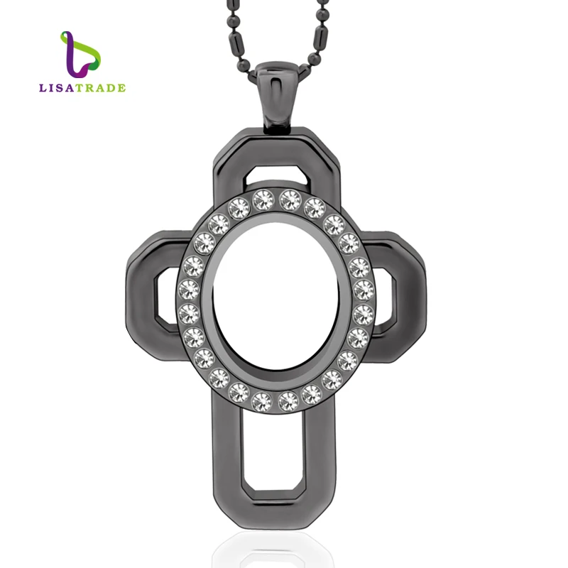 Diylocket кулон с фото крест магнитное стекло медальон Подвеска Ожерелье для женщин и