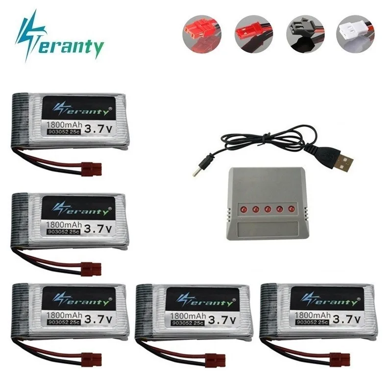 Аккумулятор lipo для дрона 3 7 в 1800 мАч KY601S SYMA X5 X5S X5C X5SC X5SH X5SW X5UW X5HW M18 H5P HQ898 H11D H11C