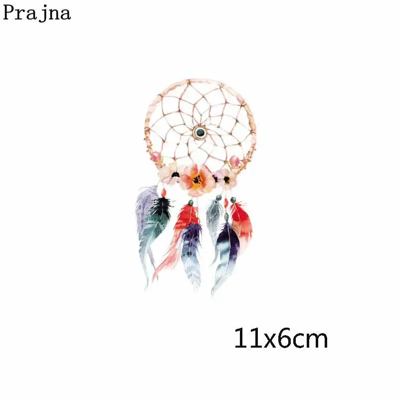 Prajna Красивая гирлянда перья цветок патч теплопередача для одежды Дети Термо