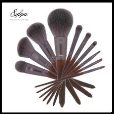 Sylyne 2 in 1 bronze& glow contour brush double-ended mega powder and highlighter blusher kabuki face makeup brushes