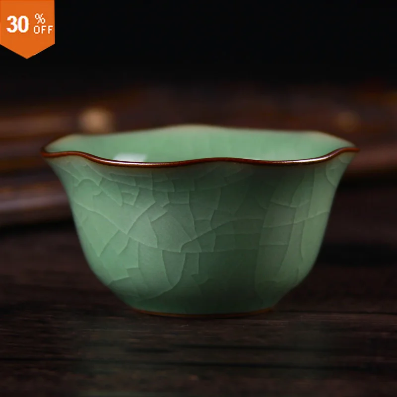 фарфор кружка чай пуэр Селадон Чашка Волны Край Кунг Фу Чай Фарфоровая Canec|porcelain
