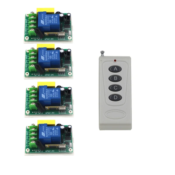 

Free Shipping AC220V 30A 3000W RF Wireless Remote Control Switch and remote System For Home light Smart Control SKU: 5518