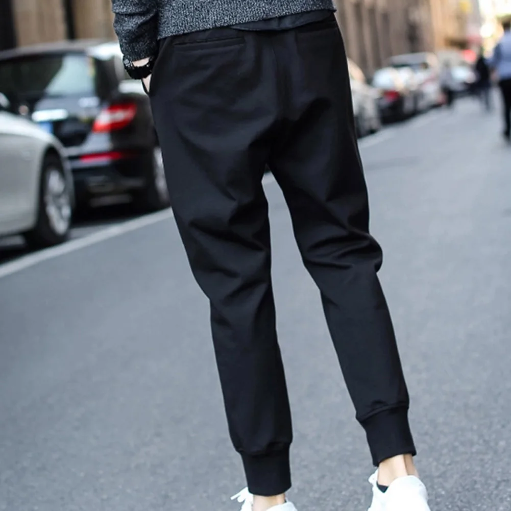 Для мужчин полиэстер длинные мотобрюки спортивные с резинкой на талии брюки для