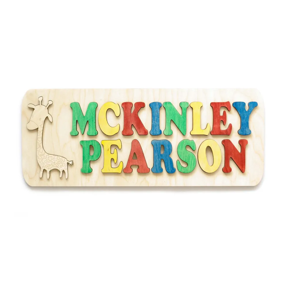 Персонализированные пользовательские деревянный имя доска знак ребенка Baby Shower