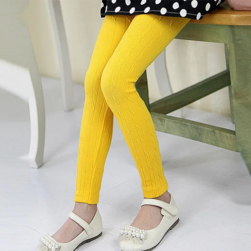 Новинка осени детская одежда для девочек 9 видов цветов трикотажные легинсы