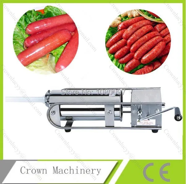 Горизонтальный колбасный шприц из нержавеющей стали объемом 3 л|steel penguin|steel windsteel