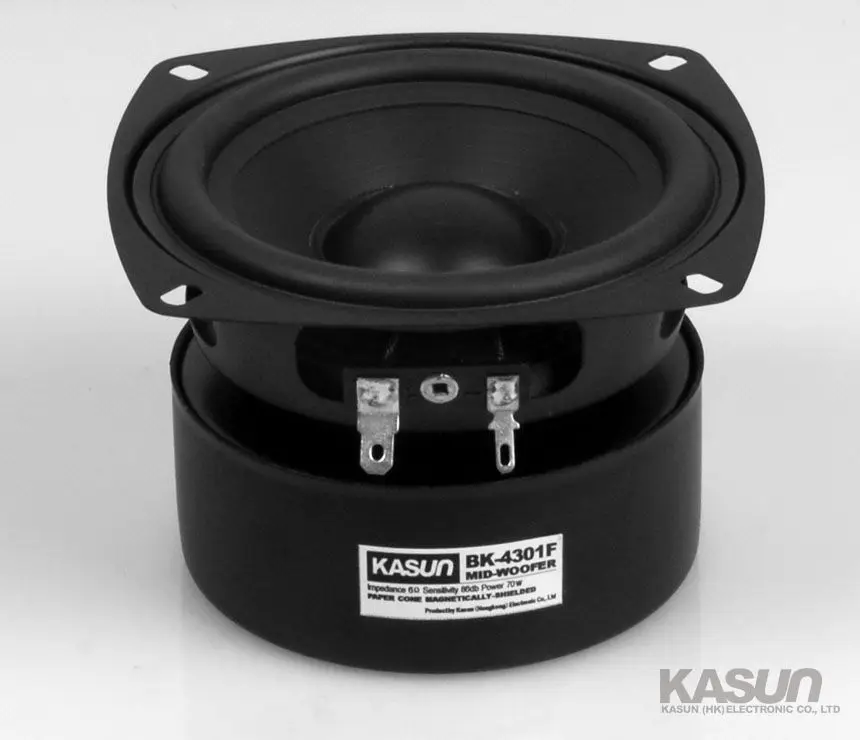 1 шт. Kasun BK 4301F 4 ''магнетизм экранированный Среднечастотный динамик PP конус mid
