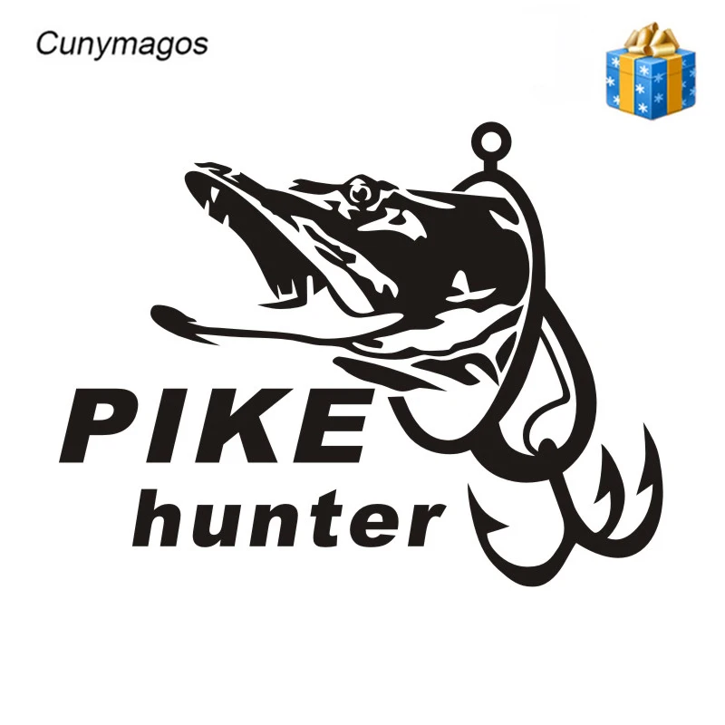 Рыбалка охотник Щука Hunter автомобилей Лодка Стикеры рыба наклейка Плакаты