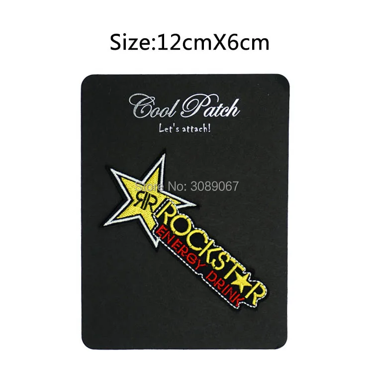4 9 &quotROCKSTAR Энергии ATV Moto X MC мотоцикл патч на жилет вышитые пришить УТЮГ НА
