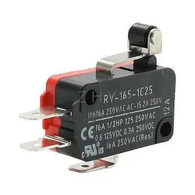 AC 250V 16A короткий роликовый рычаг с петлей Мгновенный Микро привод переключатель |