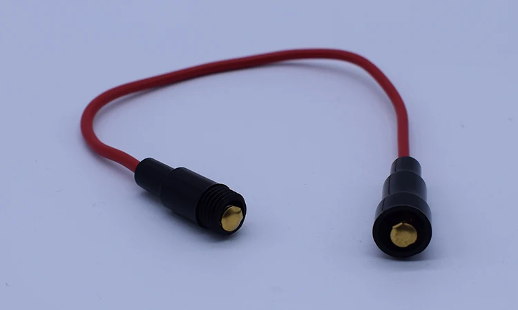 10 шт. 5*20 мм Стекло держатель предохранителя винт Тип 5X20mm с 22 AWG проводной кабель 250V
