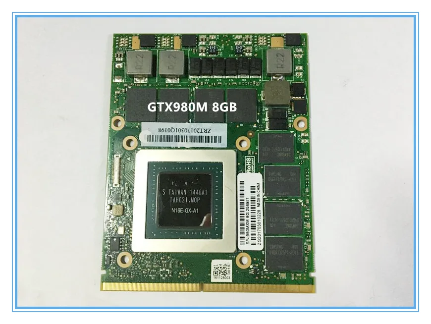 Оригинальная видеокарта GTX980M GTX 980M Vga, графическая карта 8 ГБ GDDR5 N16E-GX-A1 для ноутбука MSI GT80 gt70 16F3 16F4 1762 1763 Оригинальная видеокарта GTX980M GTX 980M Vga, графическая карта 8 ГБ GDDR5 N16E-GX-A1 для ноутбука MSI GT80 gt70 16F3 16F4 1762 1763