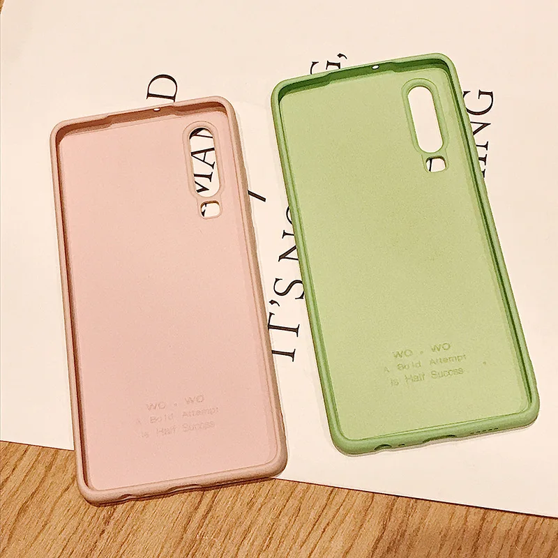 Чехол из микрофибры с жидким силиконовым покрытием для телефона Huawei P20 P30 PRO Mate20 Pro