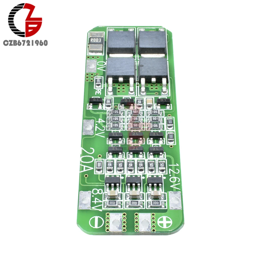 Защитная плата для зарядного устройства литий-ионной батареи 3S 20A 18650 PCB BMS 12 6 V