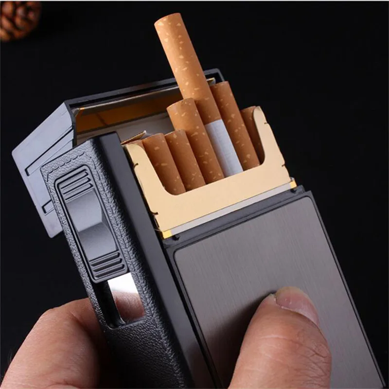 10 шт./лот портсигар с USB зажигалкой 20 штук держатель электронный Табак Encendedor