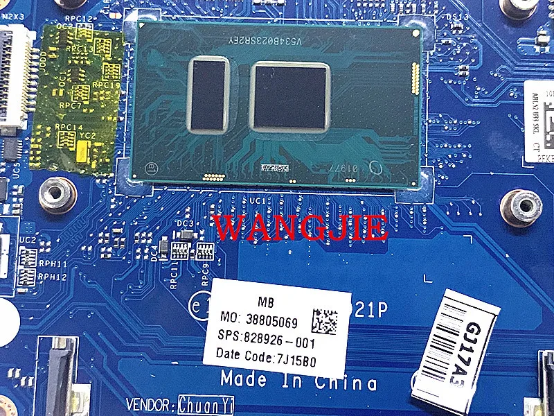 Материнская плата для ноутбука HP 15-AY 828926-001 828926-501 828926-601 250 G4 LA-C921P 100% полностью