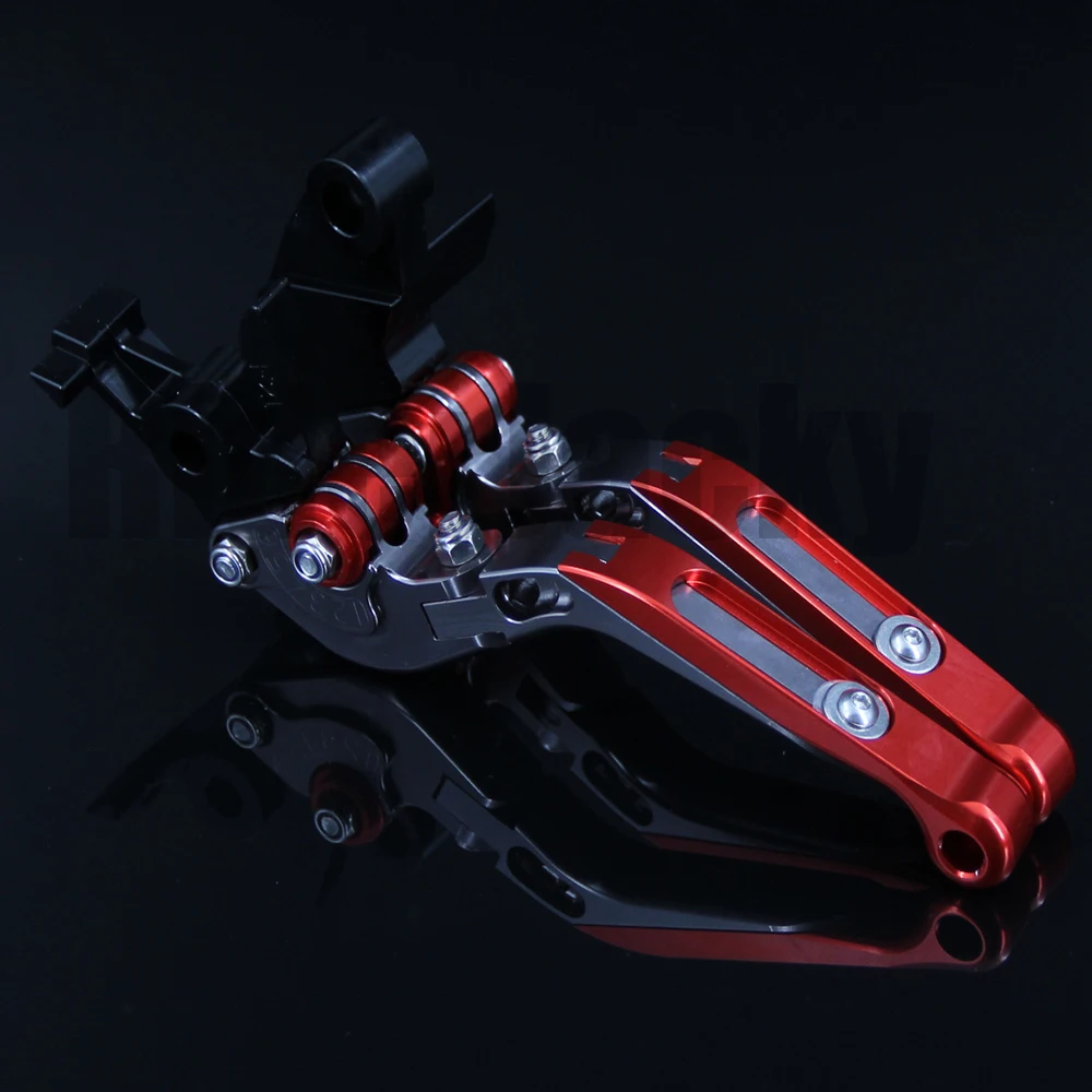 Красный + титановый логотип SRV850 для Aprilia SRV 850 Srv850 2012 2016 2014 2015 13 CNC складные
