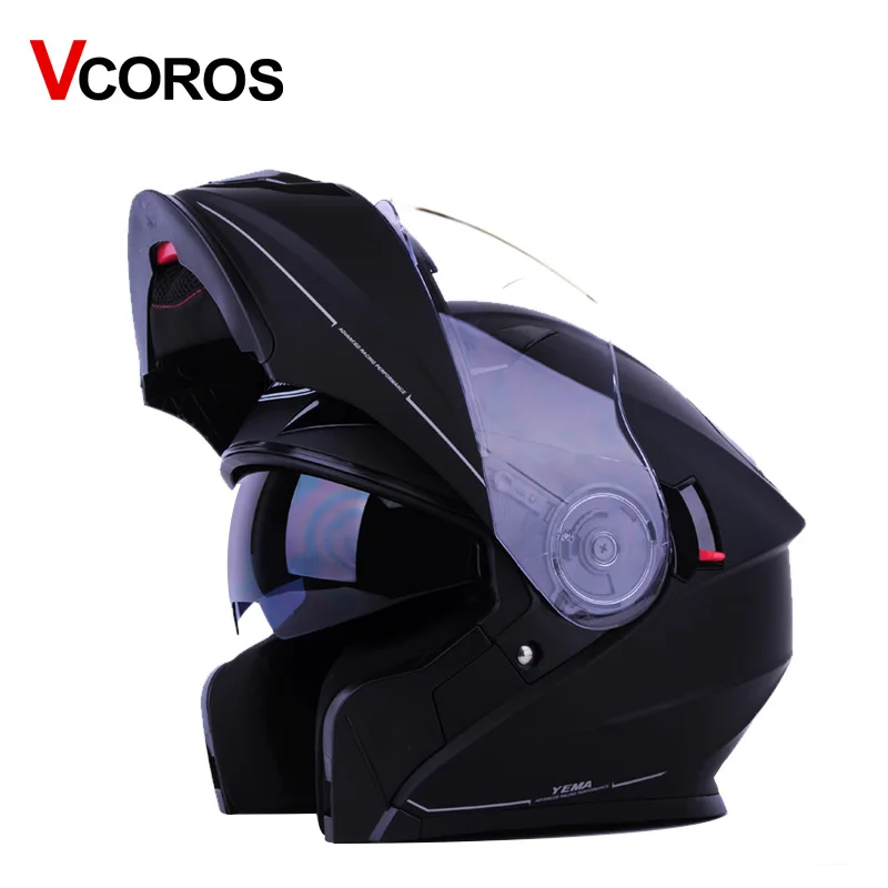 Vcoros флип Moto rcycle шлем Йема 927 модульная анфас Гонки Moto шлемы с внутренней солнцезащитный козырек объектив Moto rbike шлем