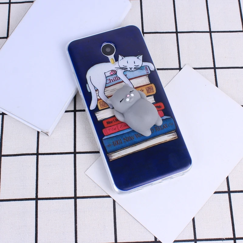 TPU чехол для Meizu M5S M3 Note M5 3D милый мягкий силиконовый телефона Fundas | Мобильные