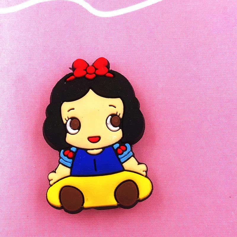 1 шт. Милая принцесса Русалка Cinderalla ПВХ Кнопка Pinbacks Pin на значки Броши детская
