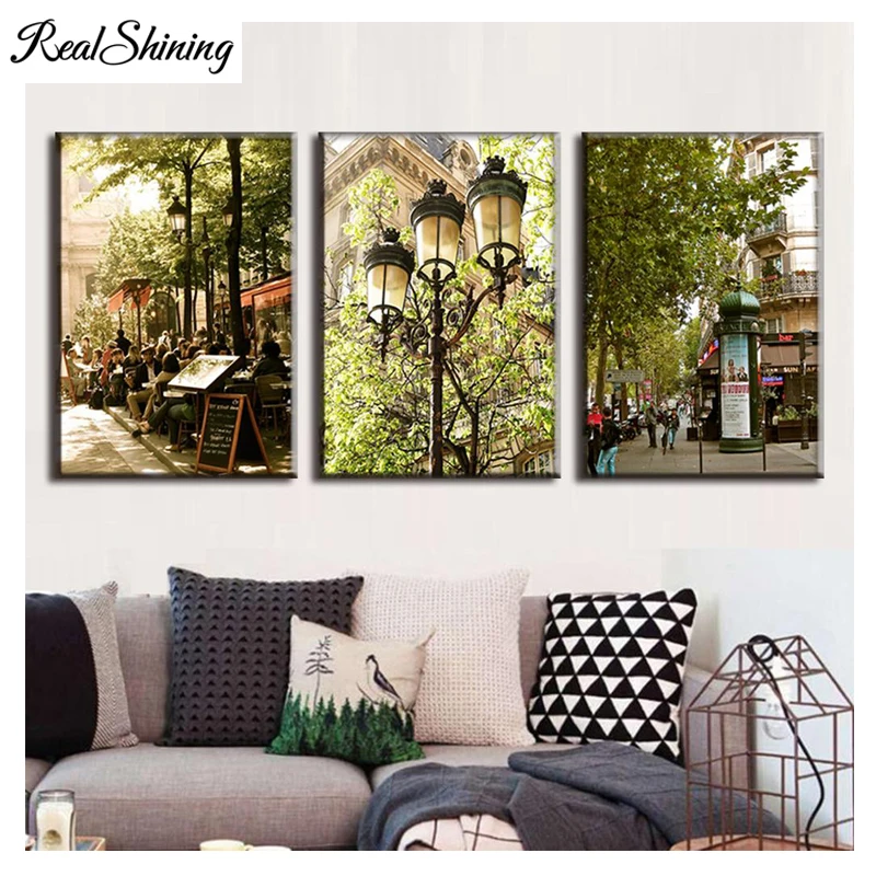 &quotЕвропейский город улица вид&quot 5d DIY Алмазная картина наборы крестиков полный