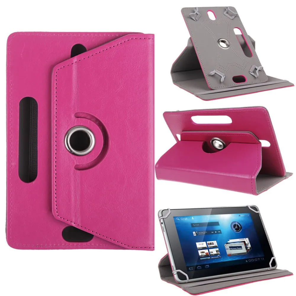 Universal PU Leather Stand Case Cover for Alcatel OneTouch Pixi 3 (8") 9005X case Tablet 360 Degree Rotating Free Pen | Компьютеры и