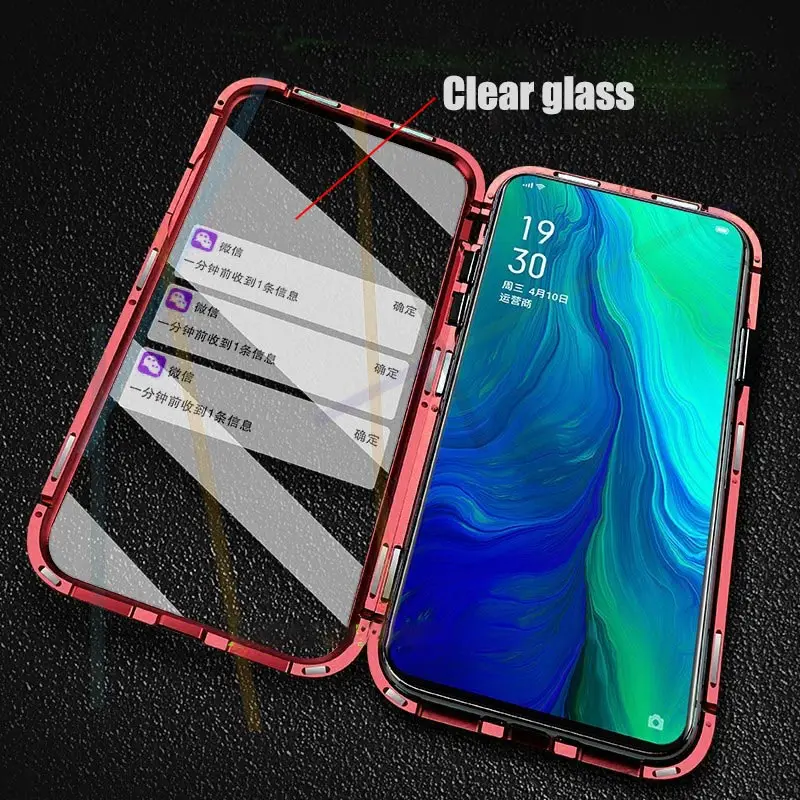 BFOLLOW 360 передний и задний стеклянный чехол для Samsung Galaxy A7 A9 2018/A30 A50 A60 A70 Магнитный из