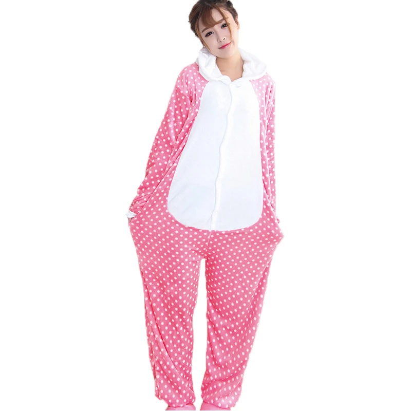 Новый животных пижамы Onesie взрослых унисекс Косплэй Костюм Пижама Для женщин