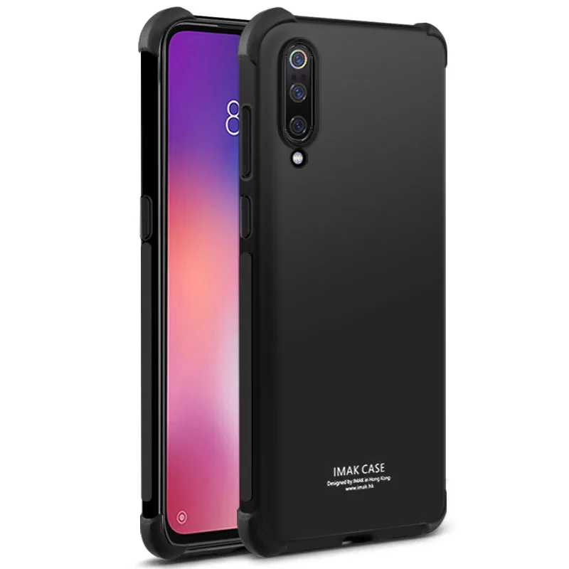 Metal Black Мягкий силиконовый чехол Imak Для Xiaomi mi 9 9t ударопрочный черный чехол для телефона Xiaomi mi A3 CC9e CC9 9t Pro 9 Se xiomi mia3+ пленка - Цвет: Metal Black