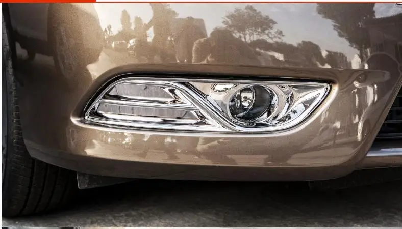 Для Nissan Sentra 2013 ABS Хром Стайлинг автомобиля передняя лампа заднего противотуманного фонаря накладка отражатель гарнир тент рамка
