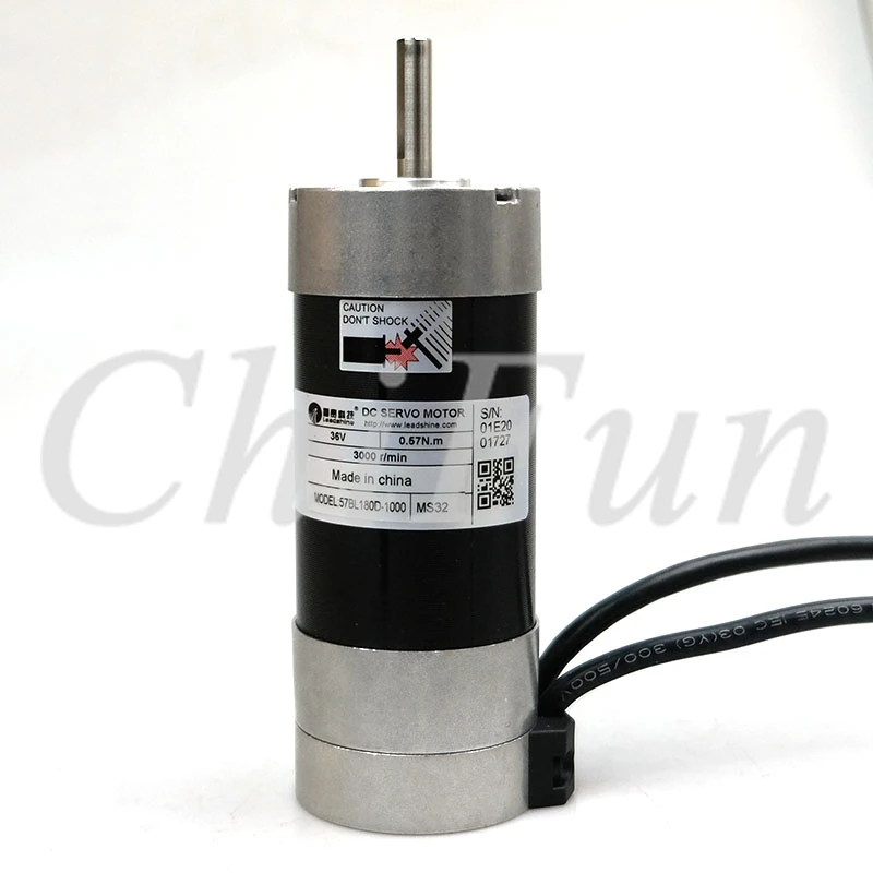 Бесщеточный Серводвигатель постоянного тока Leadshine 180 Вт 57BL180D 1000 круглый фланец 36