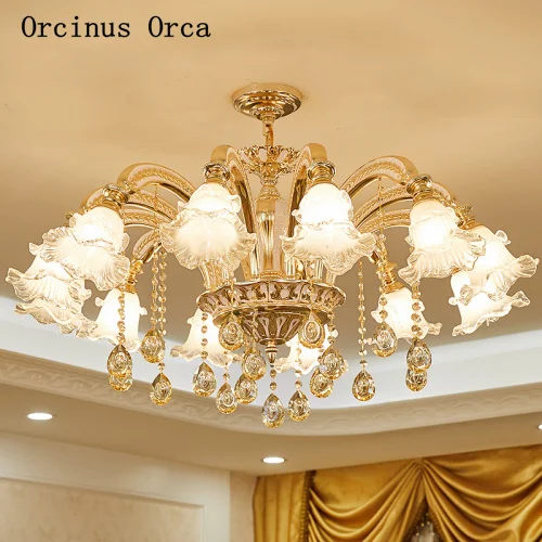 Французская роскошная хрустальная люстра для гостиной столовой европейский