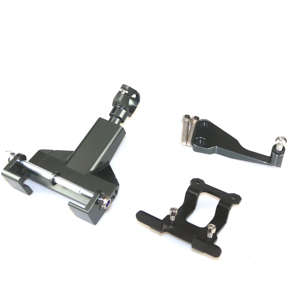 Bracket Titanium Мотоцикл cnc Универсальный стабилизатор демпфер полный рулевой Монтажный кронштейн для YAMAHA FZ07/MT07 - Цвет: Bracket Titanium