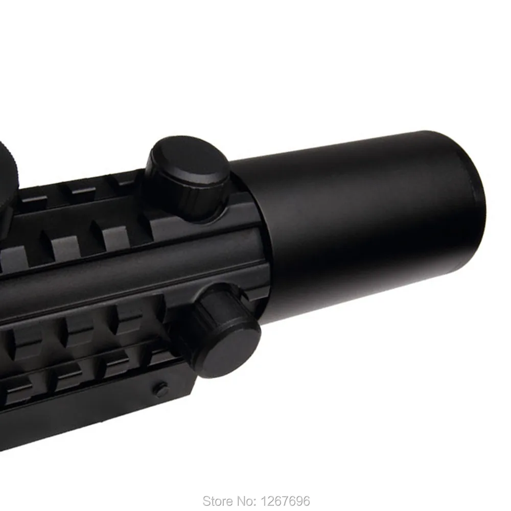Cheap Airsoft Gun 2-6X28E Red Greed Dot Illuminated Rifle Scope Hunting Optics Sight Rilfescope For Rifles Air Guns | Спорт и