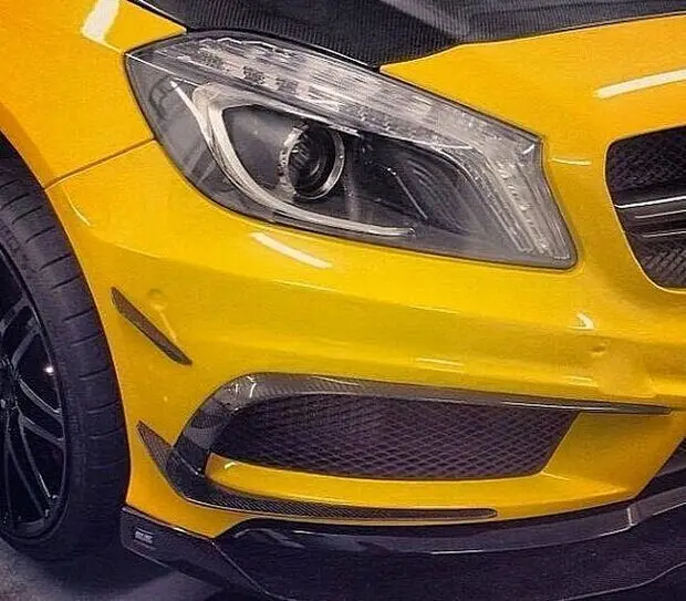 Автомобильный передний Боковой бампер из углеродного волокна решетка для