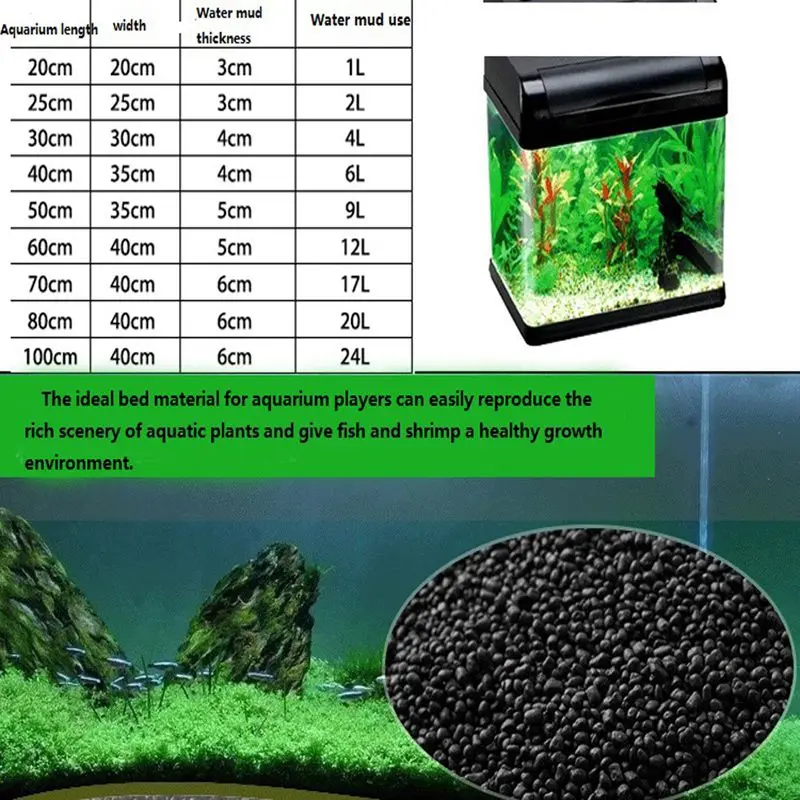 100G Aquarium Float Grass Clay Soil For Waterweeds Substrate Fish Tank Freshwater | Дом и сад