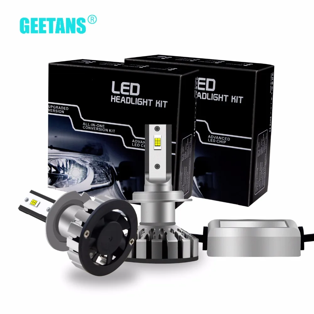 Geetans H7 H4 светодиодный H3 H1 H8 H9 H11 9005 9006 9012 автомобилей головной светильник лампы авто лампы автомобильные аксессуары внешний светильник 12V 10000lm AG