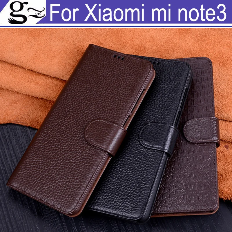 Флип кейс внешняя кожа + PC для Xiaomi Mi Note 3 чехол задней панели защита батареи задняя
