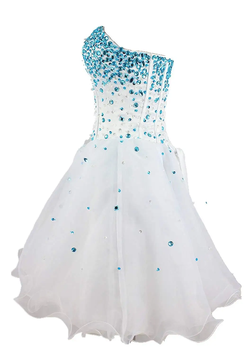 Короткие градиентные платья для встречи выпускников подростков Стразы вышитые