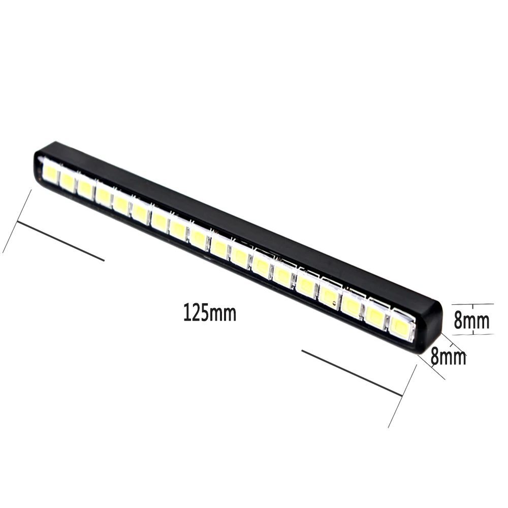 LEEPEE Waterproof Car daytime LED light  Auto Daylight Car Styling DRL 18 LEDs Car Daytime Running Lights images - 6