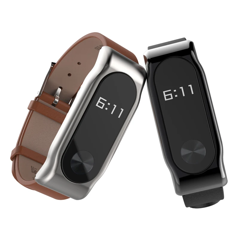 Mi Джобс ремешок для Xiaomi mi Band 2 металл или кожа band аксессуары | Электроника
