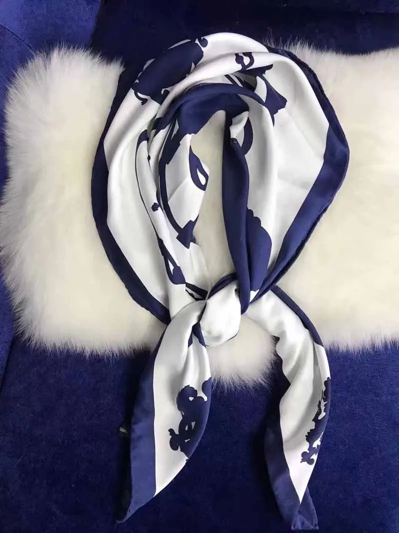Роскошный бренд MAGNOLIA Foulard Femme маленький квадратный шелковый атласный шейный